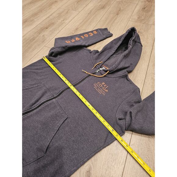 REI Co-Op Full Zip Hoodie Jacket Sz XL Outdoor Hiking Sweatshirt - Picture 5 of 9